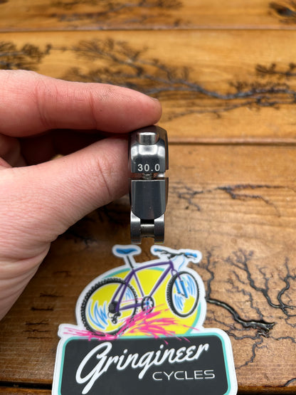 Salsa 30.0mm Pewter Flip Lock Seatpost Collar