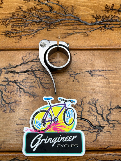 Salsa 30.0mm Pewter Flip Lock Seatpost Collar