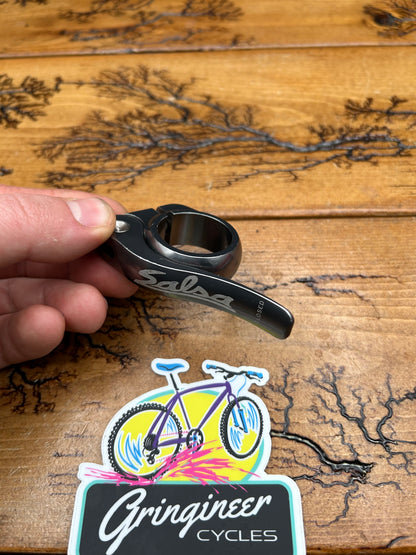 Salsa 30.0mm Pewter Flip Lock Seatpost Collar