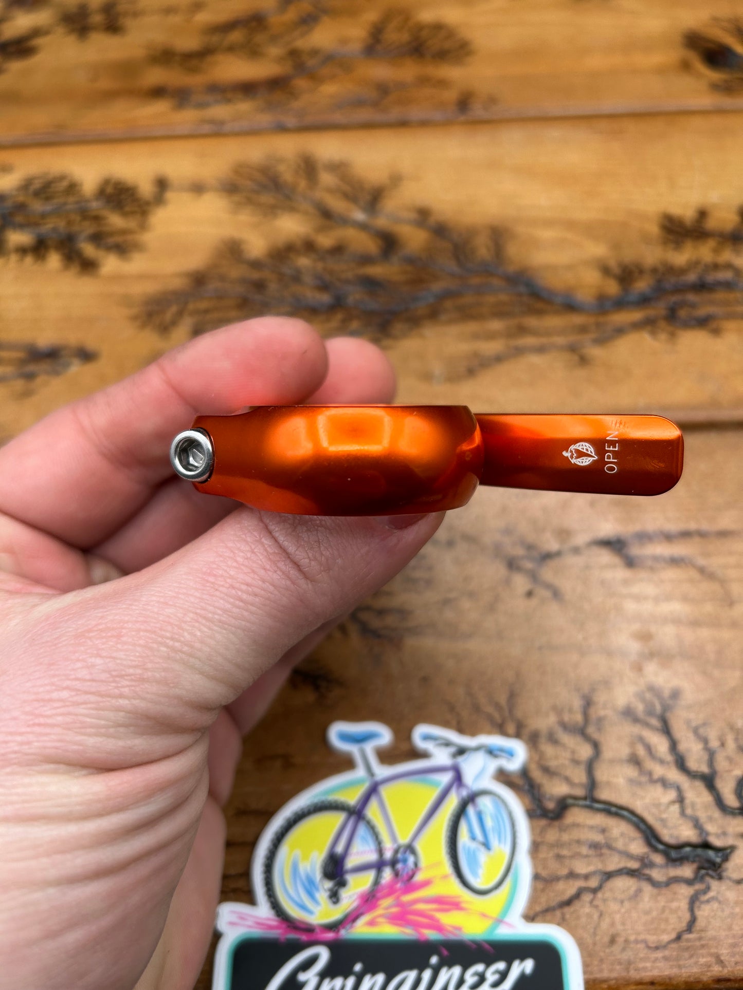 Salsa 35.0mm Orange Flip Lock Seatpost Collar