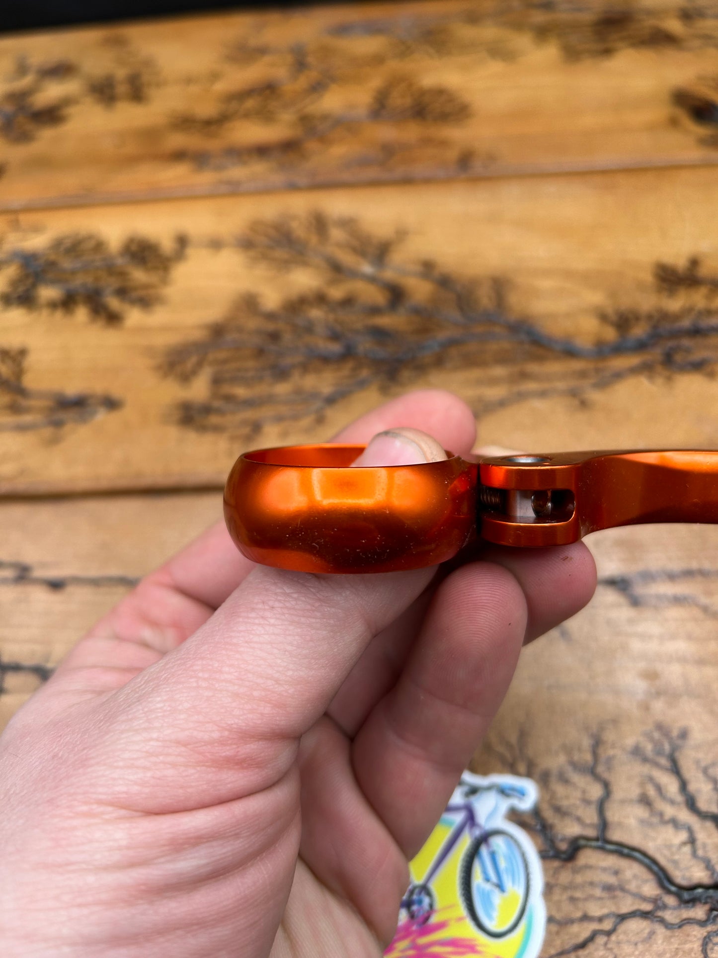 Salsa 35.0mm Orange Flip Lock Seatpost Collar