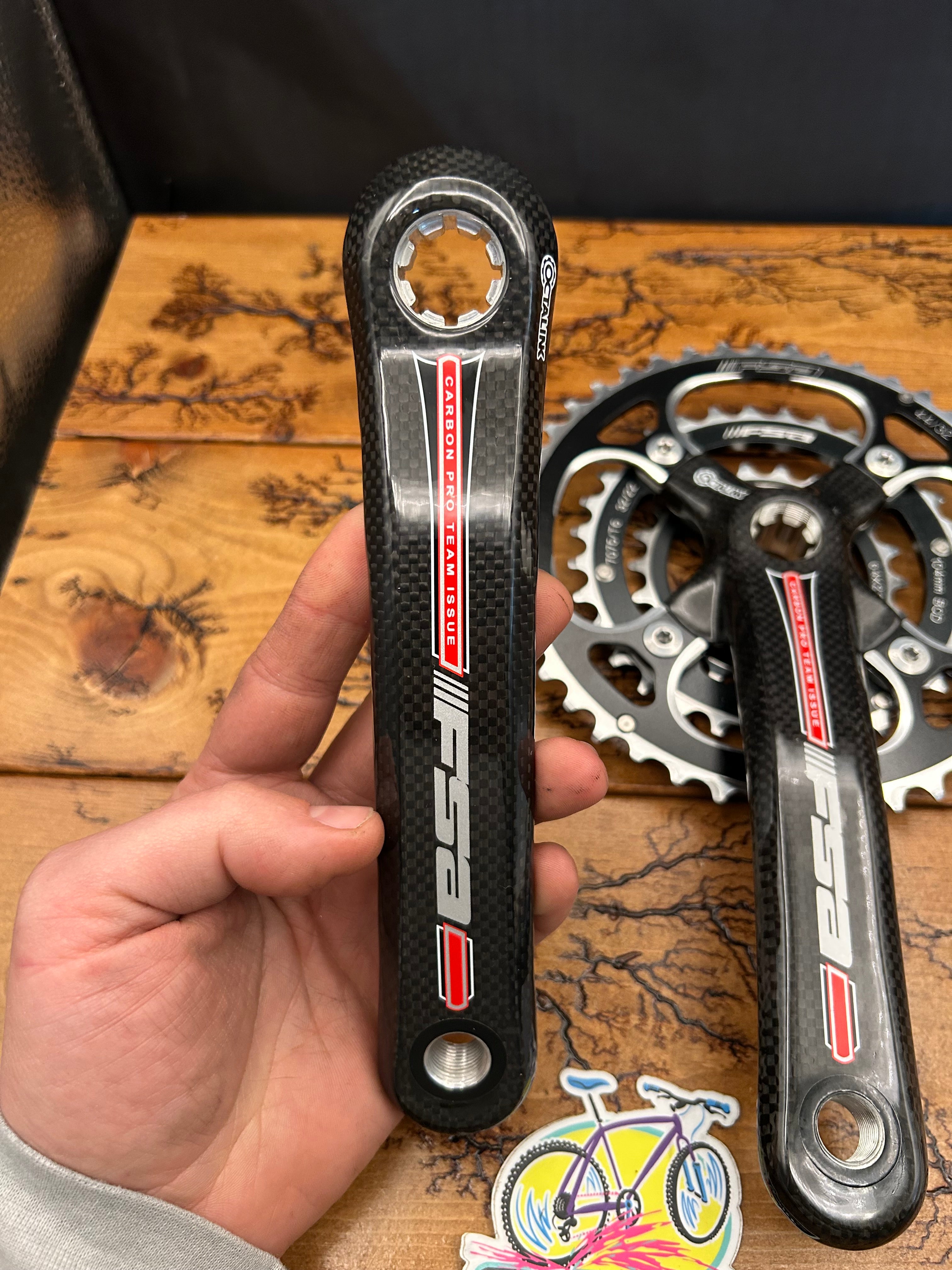 FSA Team Issue Carbon ATB 44/32/22 9 Speed 170mm Carbon Crankset