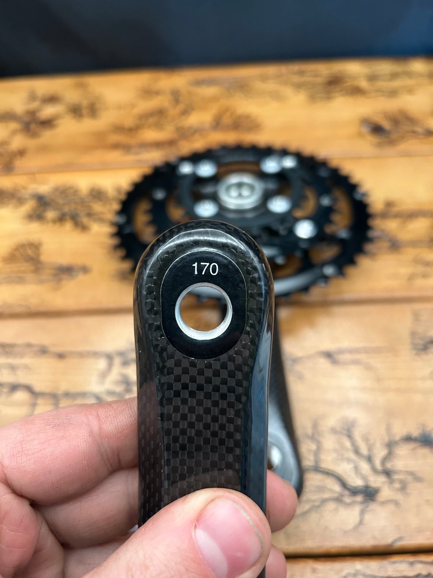 FSA Team Issue Carbon ATB 44/32/22 9 Speed 170mm Carbon Crankset NOS