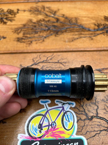 Crank Brothers Cobalt Titanium 113mm ISIS 68 or 73mm Bottom Bracket