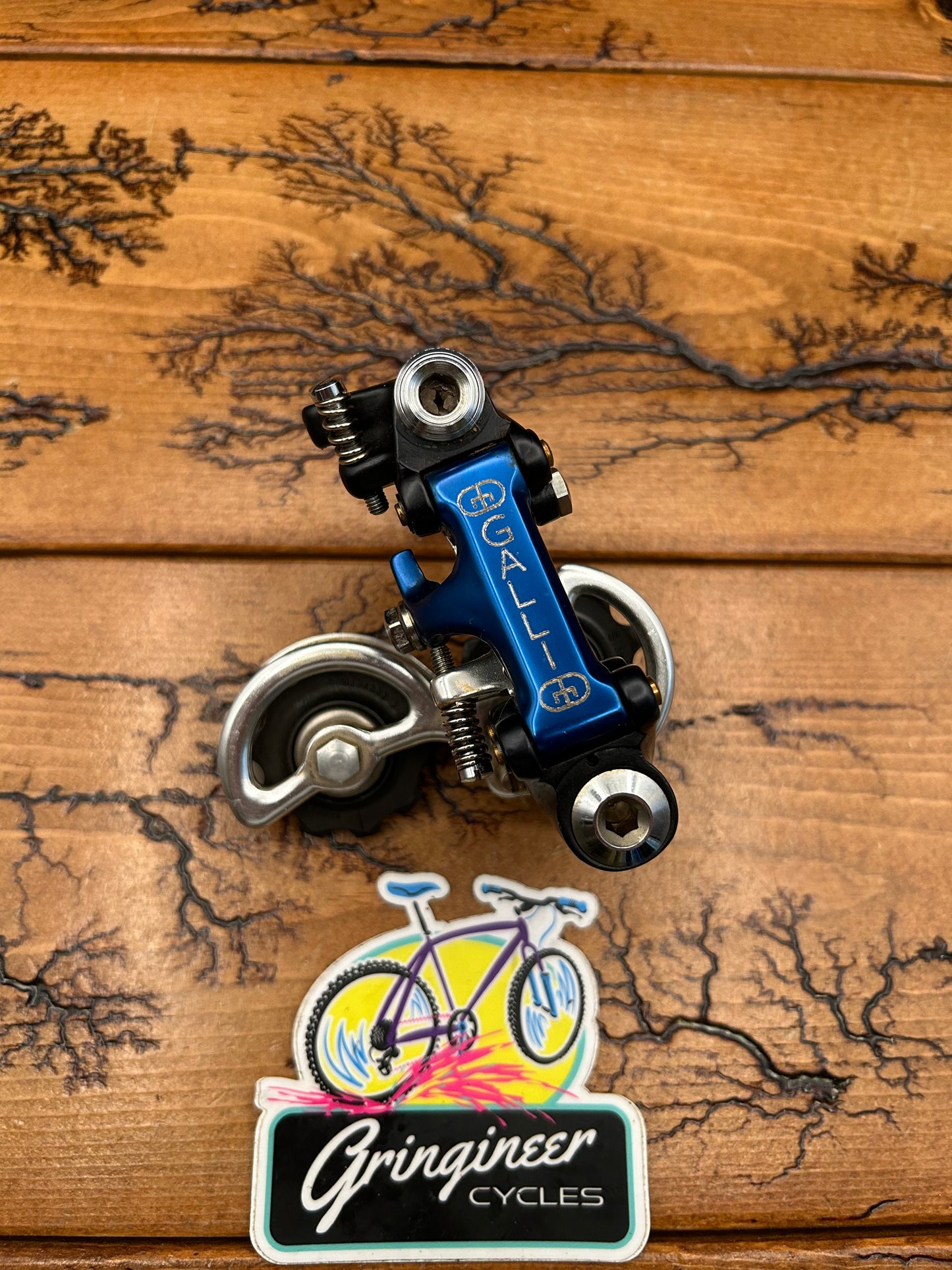 Galli Aerodynamic KL Blue Anodized Rear Derailleur