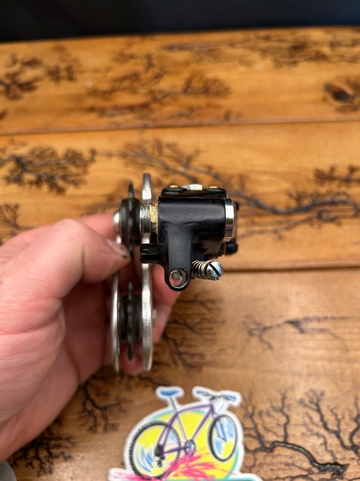 Galli Aerodynamic KL Blue Anodized Rear Derailleur