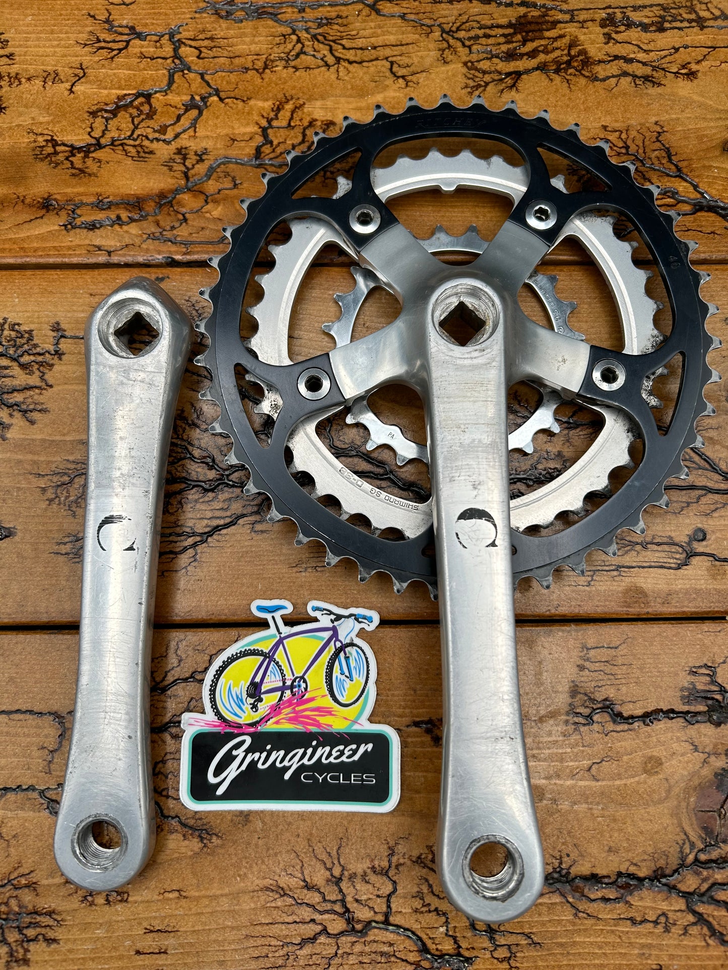 Ritchey Logic 46/38/24 172.5mm Square Taper Crankset