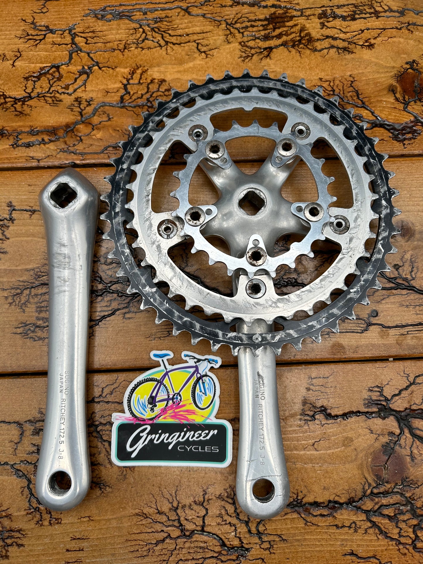 Ritchey Logic 46/38/24 172.5mm Square Taper Crankset