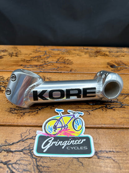 Kore 130mm 25 Degree 1 1/8 25.4mm Silver Threadless Stem
