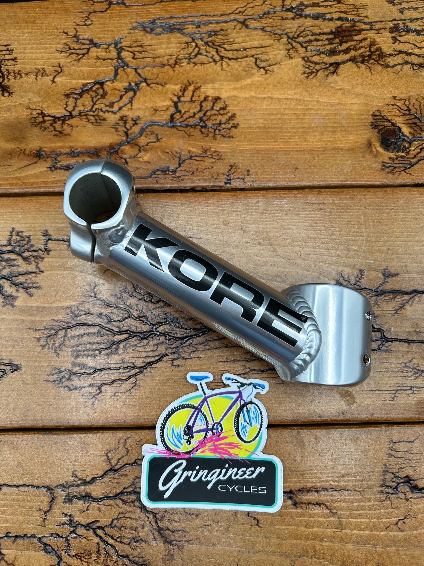 Kore 130mm 25 Degree 1 1/8 25.4mm Silver Threadless Stem
