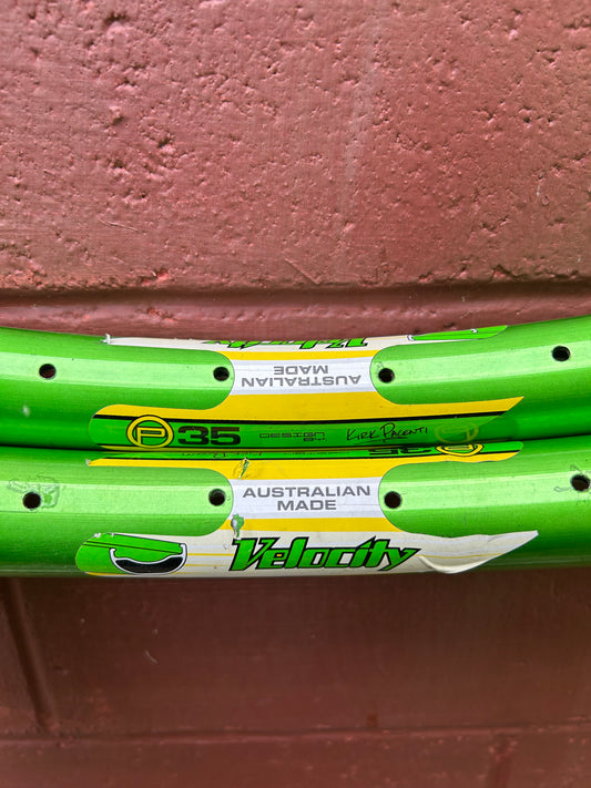 Velocity P35 Green 36 Hole Disc Brake 26" Rims