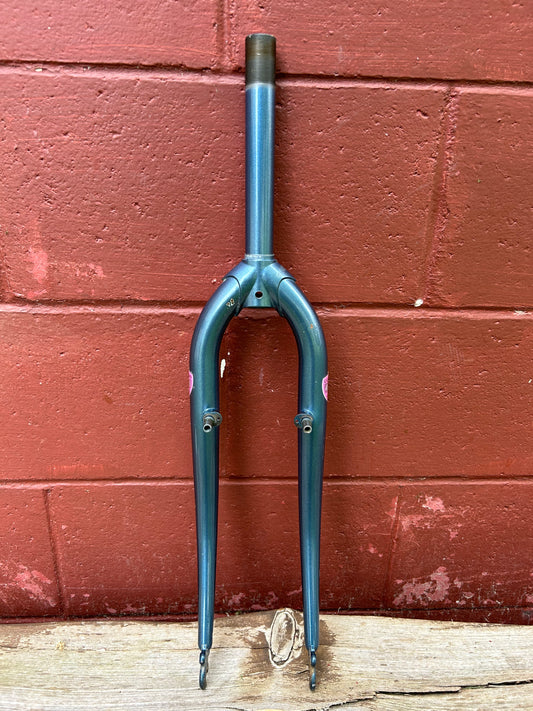 Cycle Pro 4130 Blue 1 Inch Threaded Steel 26" Rigid Fork