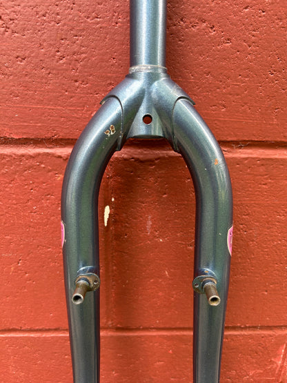 Cycle Pro 4130 Blue 1 Inch Threaded Steel 26" Rigid Fork