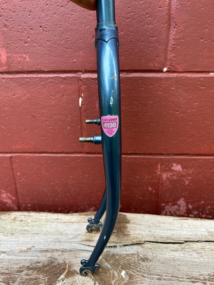 Cycle Pro 4130 Blue 1 Inch Threaded Steel 26" Rigid Fork