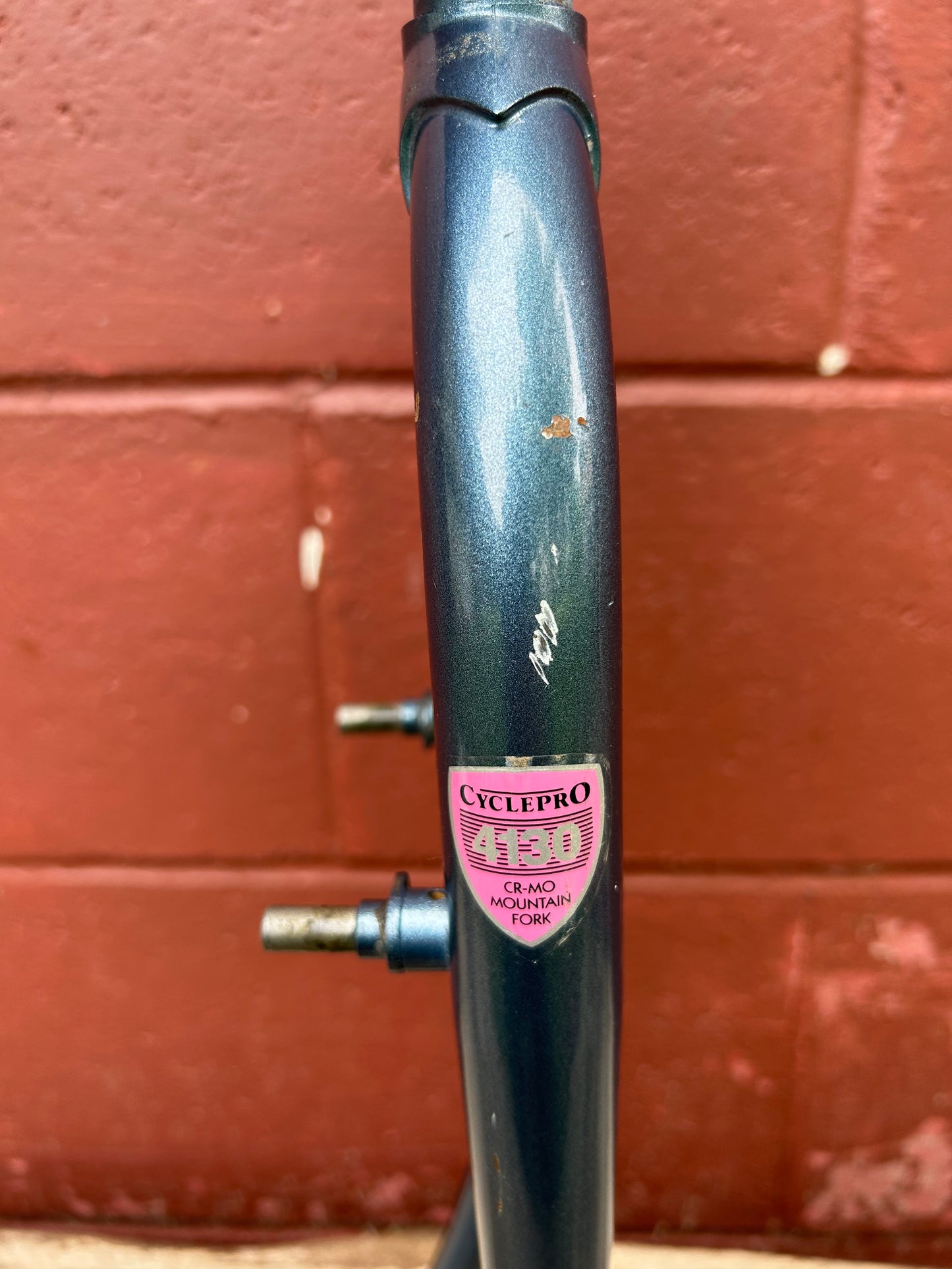 Cycle Pro 4130 Blue 1 Inch Threaded Steel 26" Rigid Fork