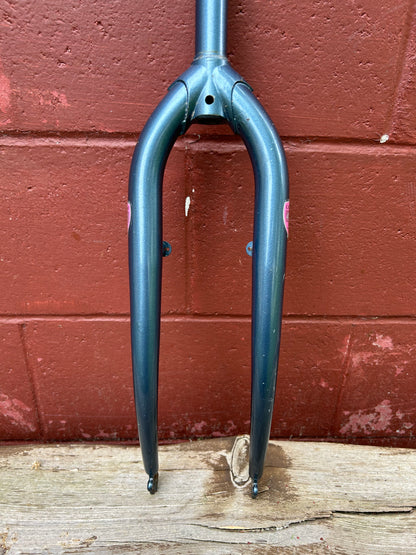 Cycle Pro 4130 Blue 1 Inch Threaded Steel 26" Rigid Fork