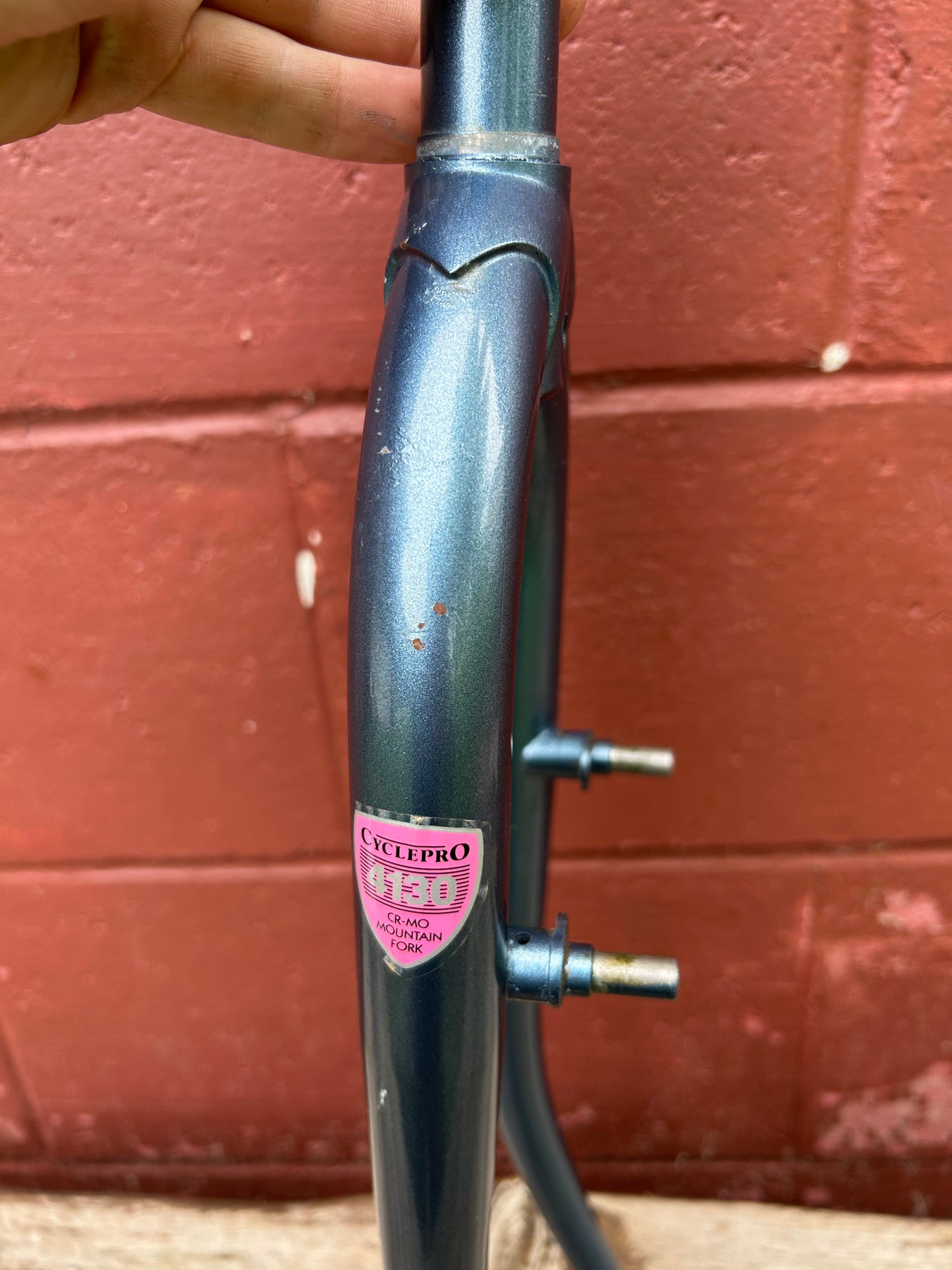 Cycle Pro 4130 Blue 1 Inch Threaded Steel 26" Rigid Fork
