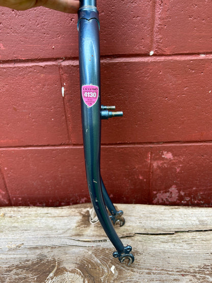 Cycle Pro 4130 Blue 1 Inch Threaded Steel 26" Rigid Fork