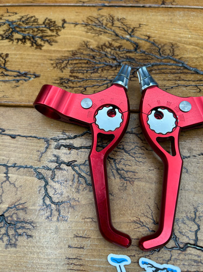 Machine Tech Zero Flex Red Anodized Brake Levers