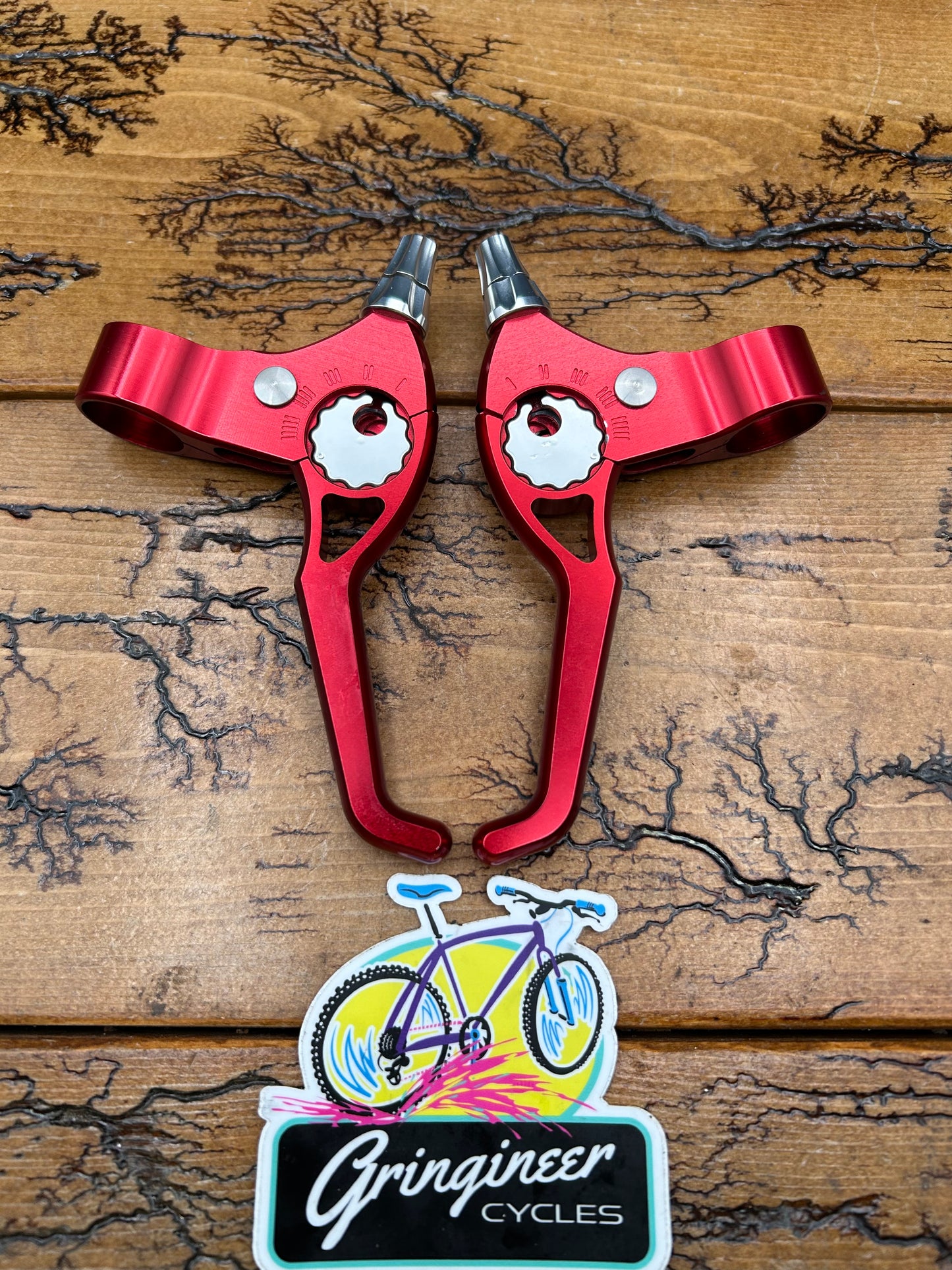 Machine Tech Zero Flex Red Anodized Brake Levers