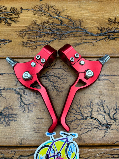 Machine Tech Zero Flex Red Anodized Brake Levers