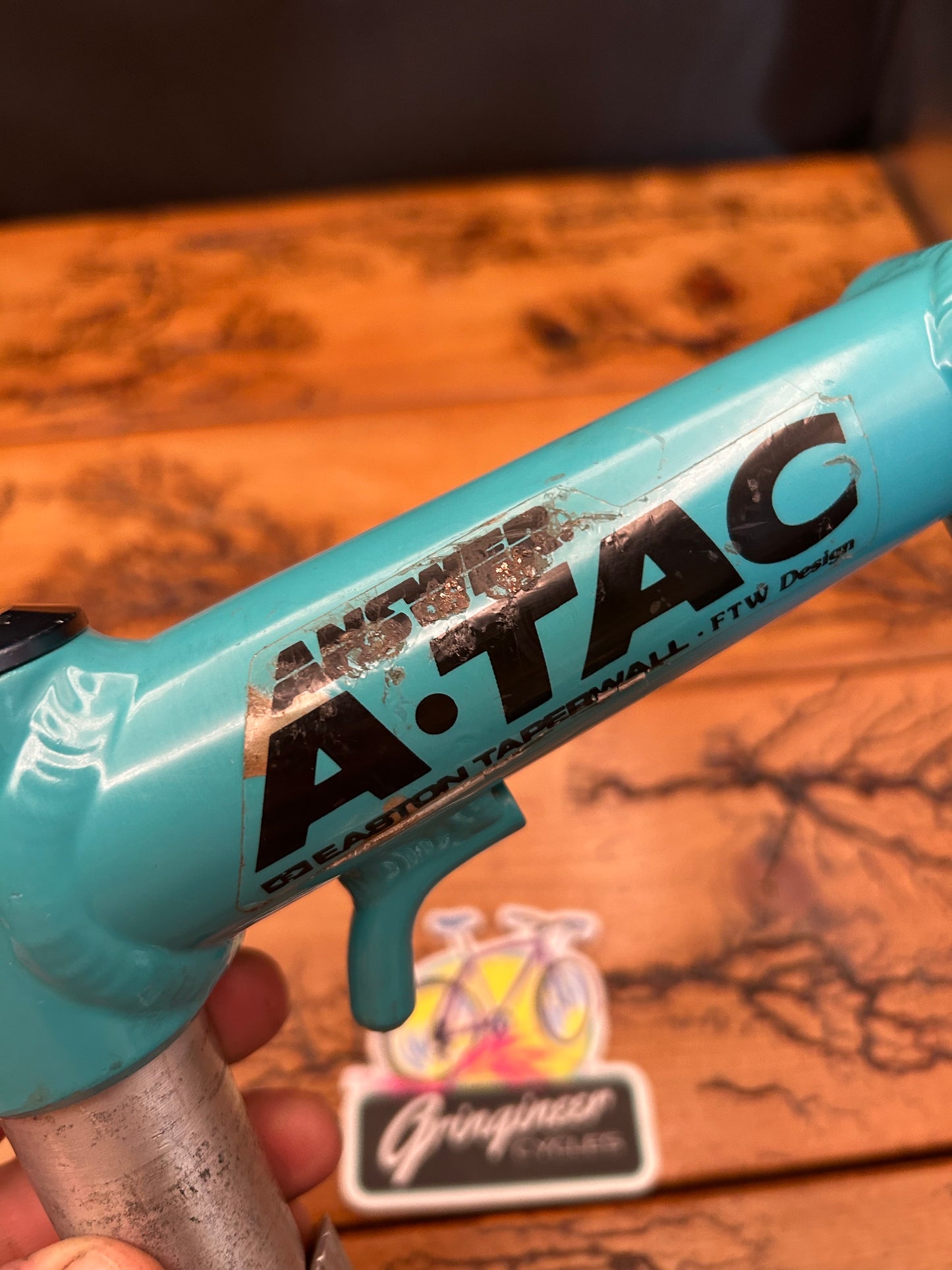 Answer Atac 150mm Yeti Turquoise 1 1/4 Inch Quill Stem