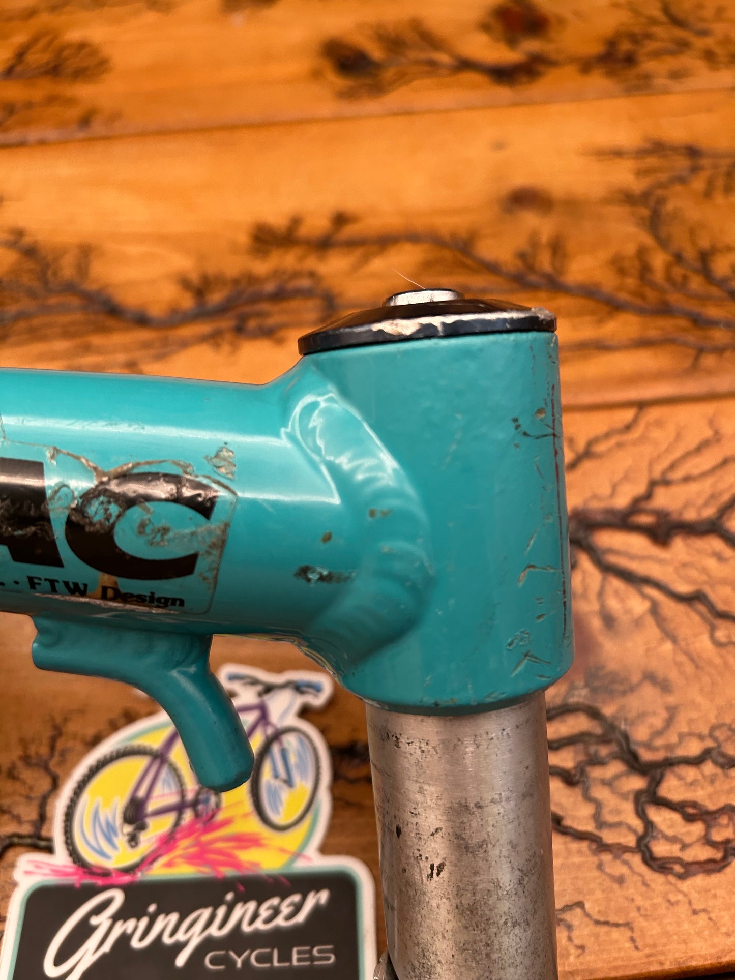 Answer Atac 150mm Yeti Turquoise 1 1/4 Inch Quill Stem