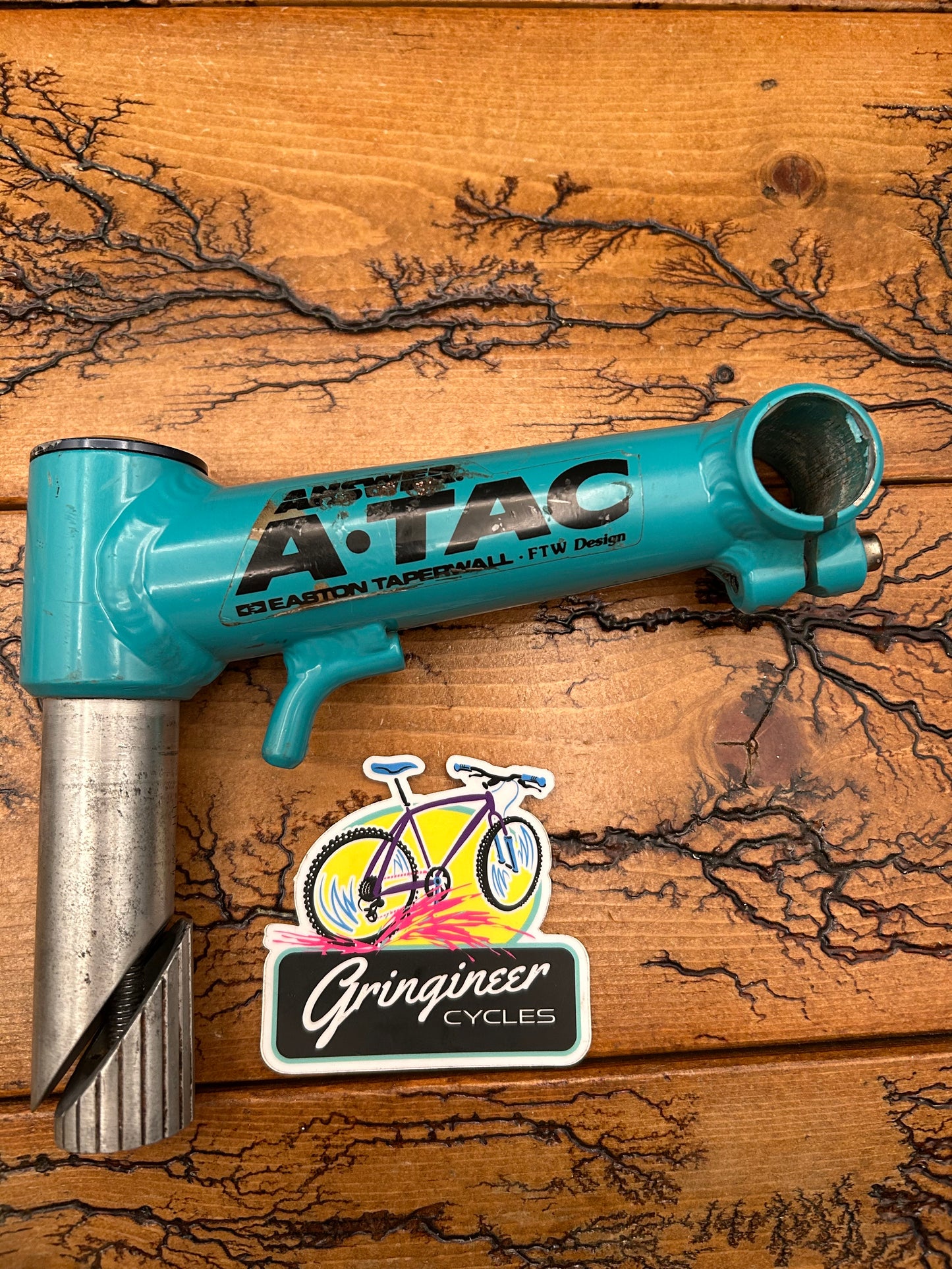 Answer Atac 150mm Yeti Turquoise 1 1/4 Inch Quill Stem