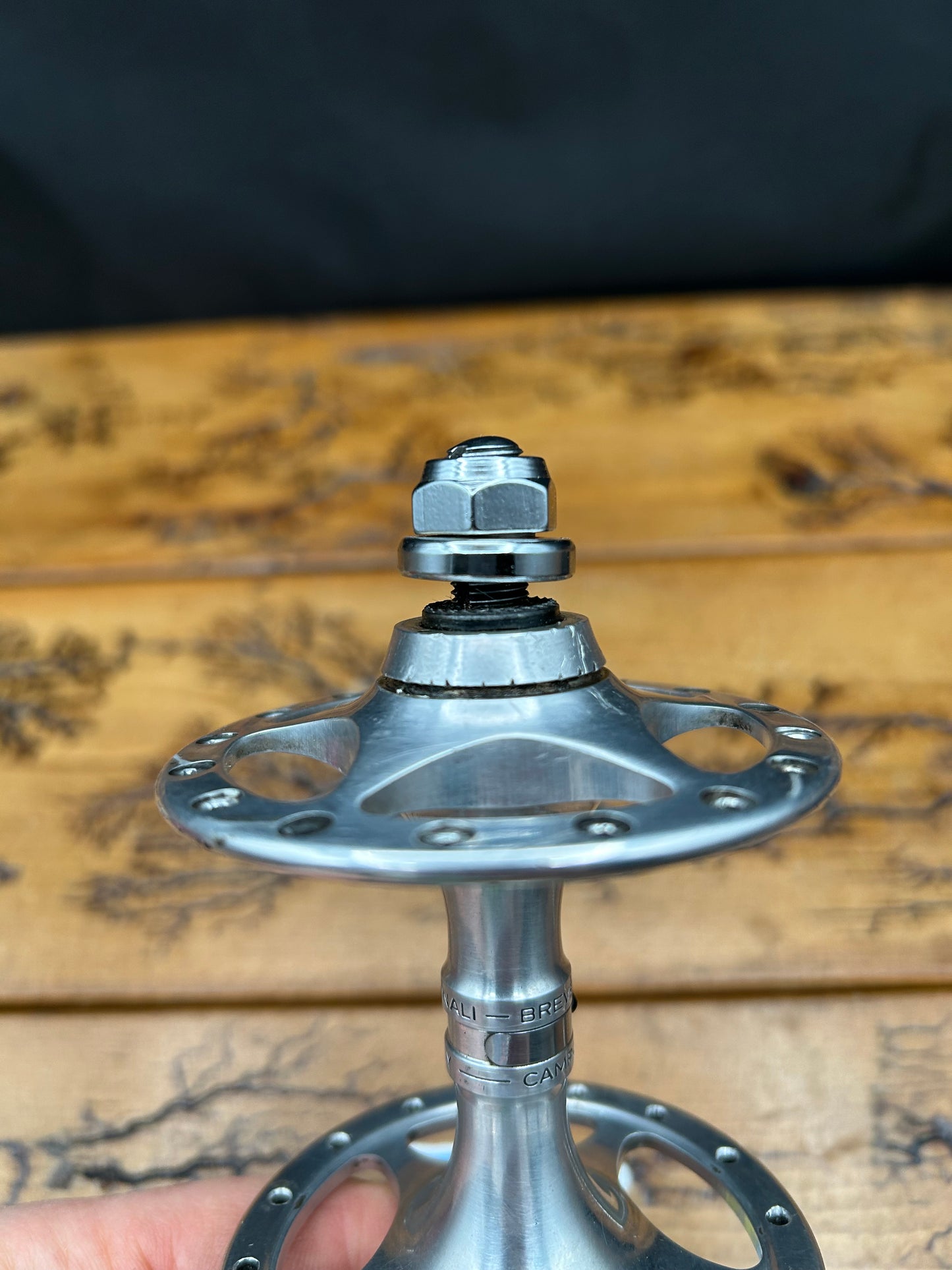 Campagnolo C Record Pista Bolt On High Flange Sheriff Star Front Hub