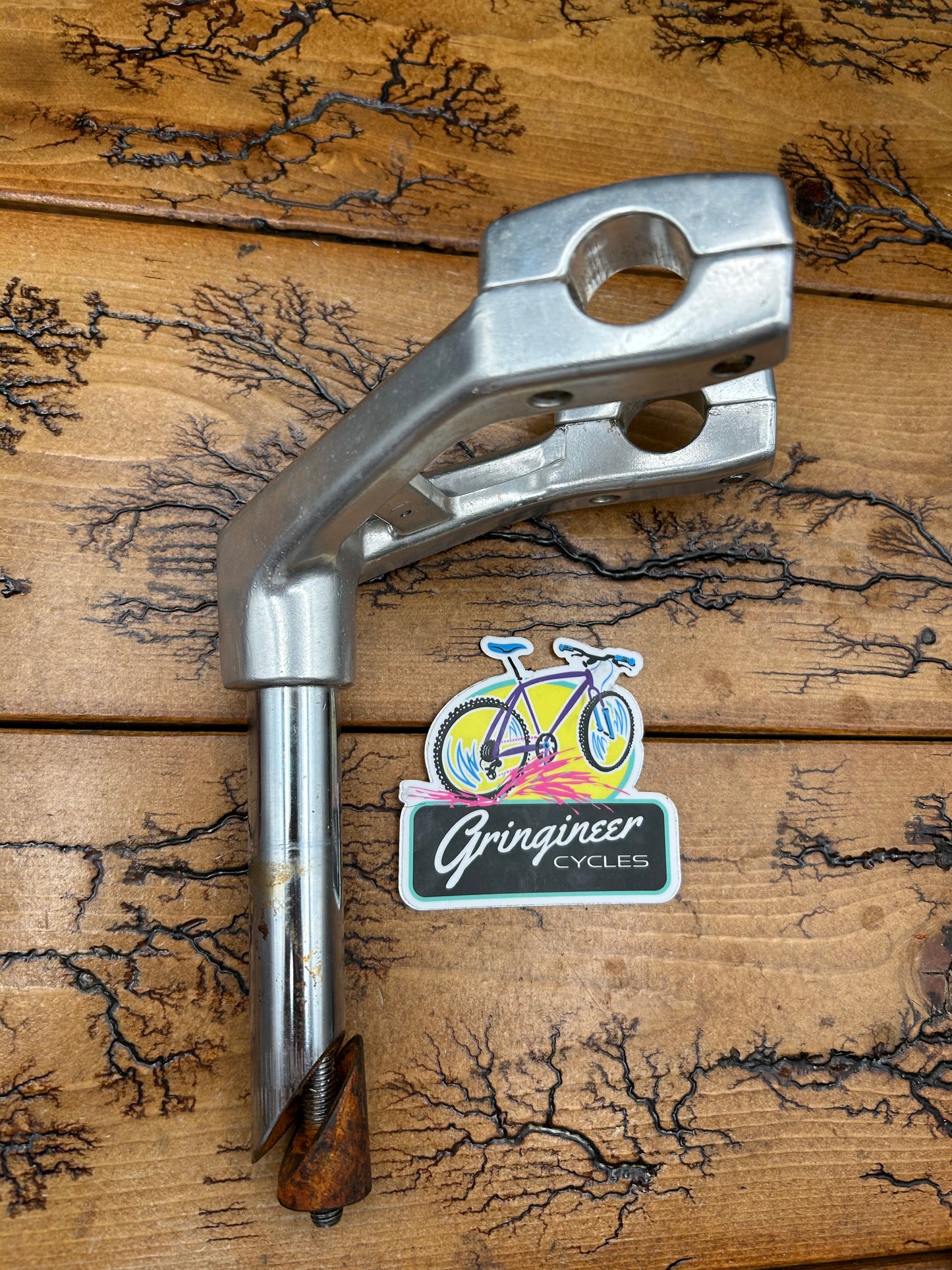 SR Slingshot MTS-100 Silver 1 Inch Quill Stem