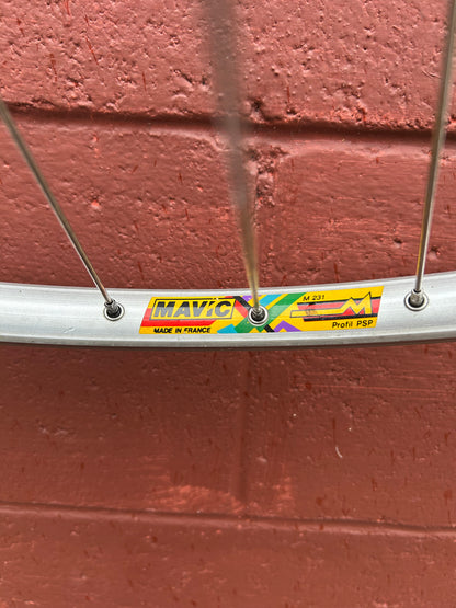Mavic M231 Spot Bolt On Single Speed 26" Wheelset
