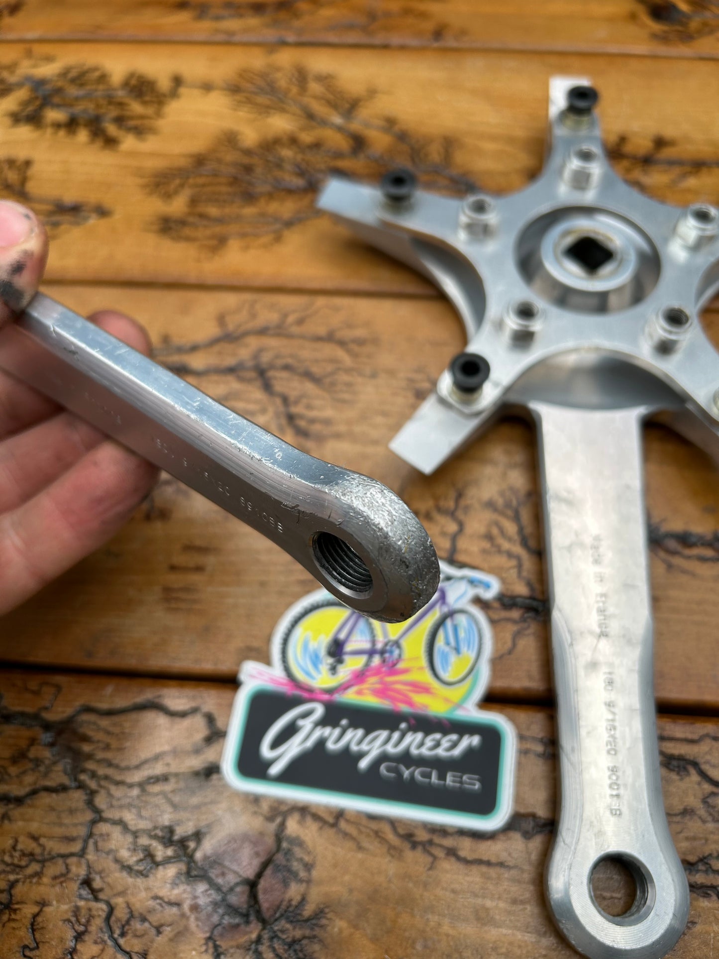 Mavic 631 Starfish Triple 130/74BCD 180mm Crankarms