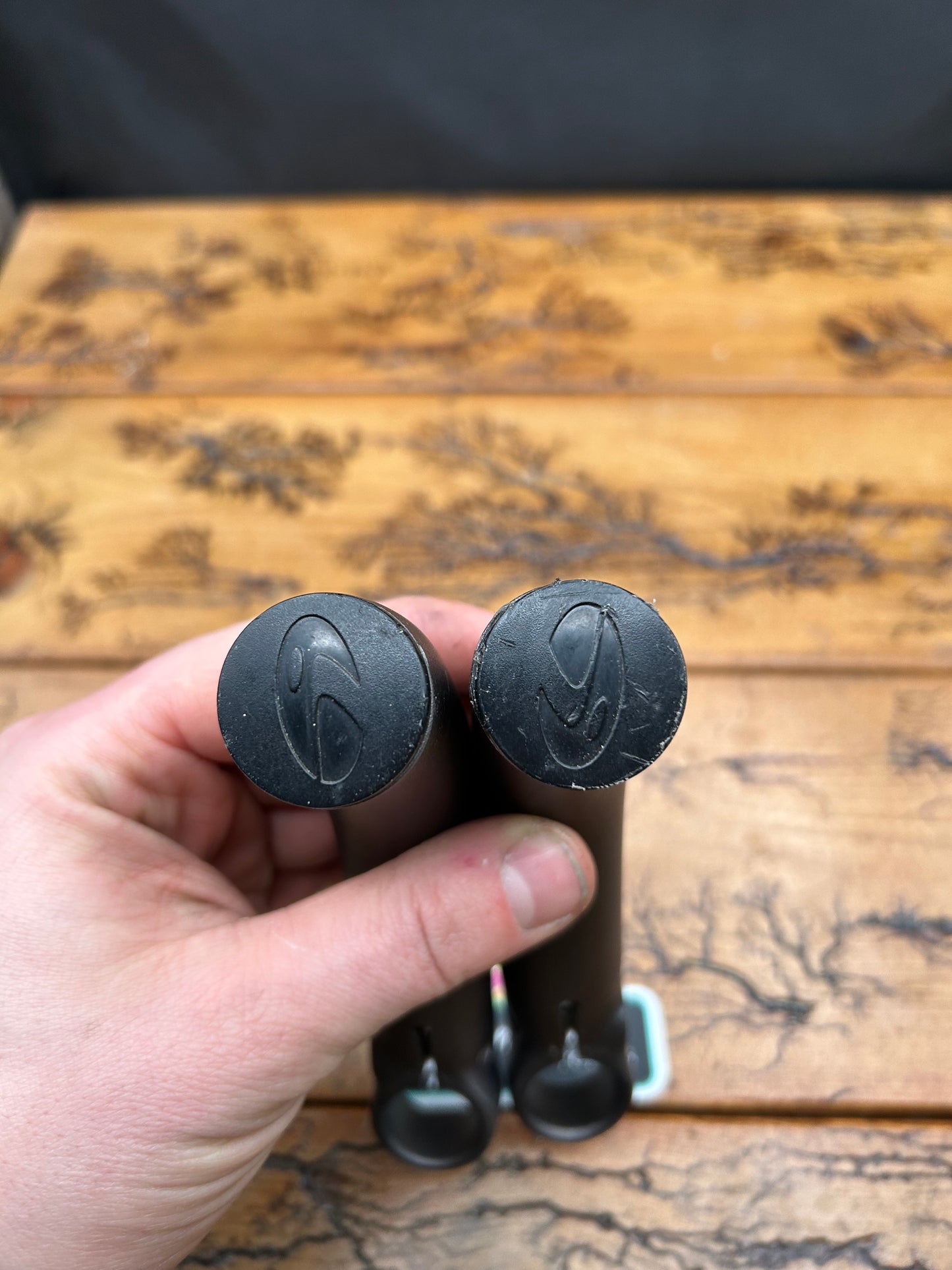 Icon Gray Aluminum Bar Ends