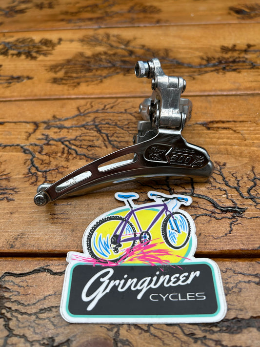 Shimano 600 Arabesque 28.6mm Clamp On Front Derailleur Bottom Pull