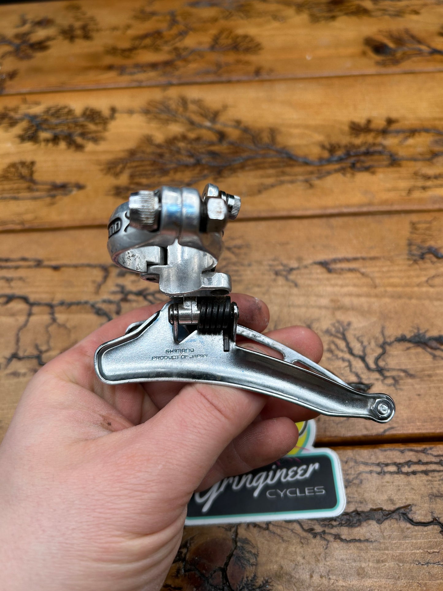 Shimano 600 Arabesque 28.6mm Clamp On Front Derailleur Bottom Pull
