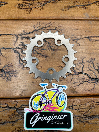 Action Tec 22 Tooth 5 Bolt 58 BCD Titanium Chainring