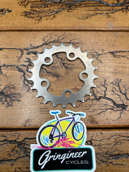 Action Tec 22 Tooth 5 Bolt 58 BCD Titanium Chainring