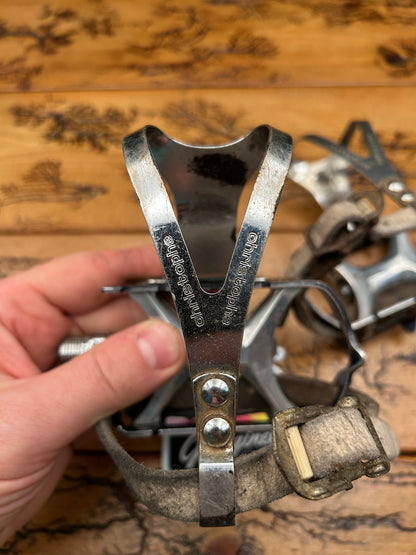 Suntour Superbe PL-4000 Pedals With Christophe Toe Cages