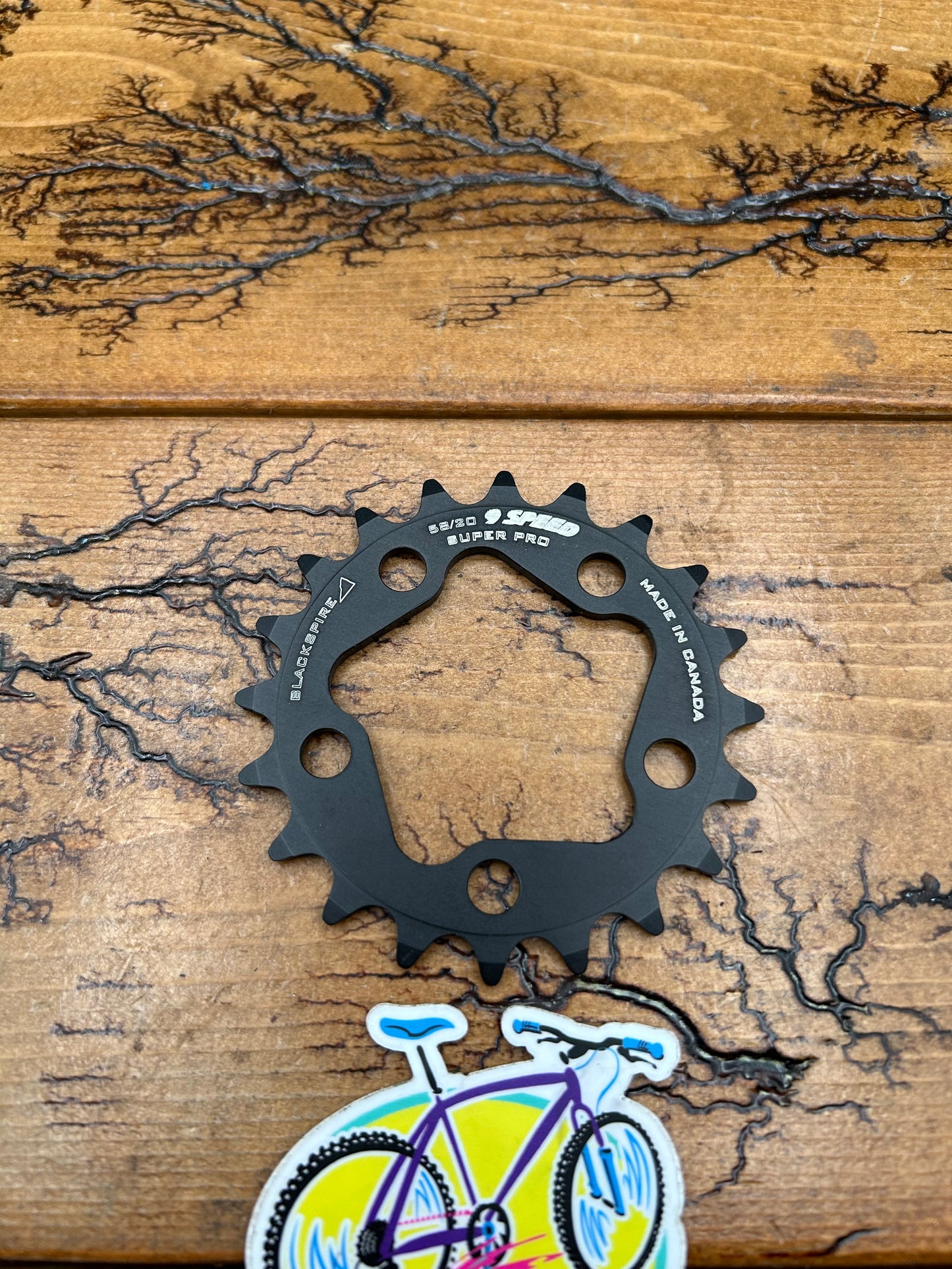 Blackspire Super Pro 20 Tooth 9 Speed 58 BCD 5 Bolt Chainring NOS