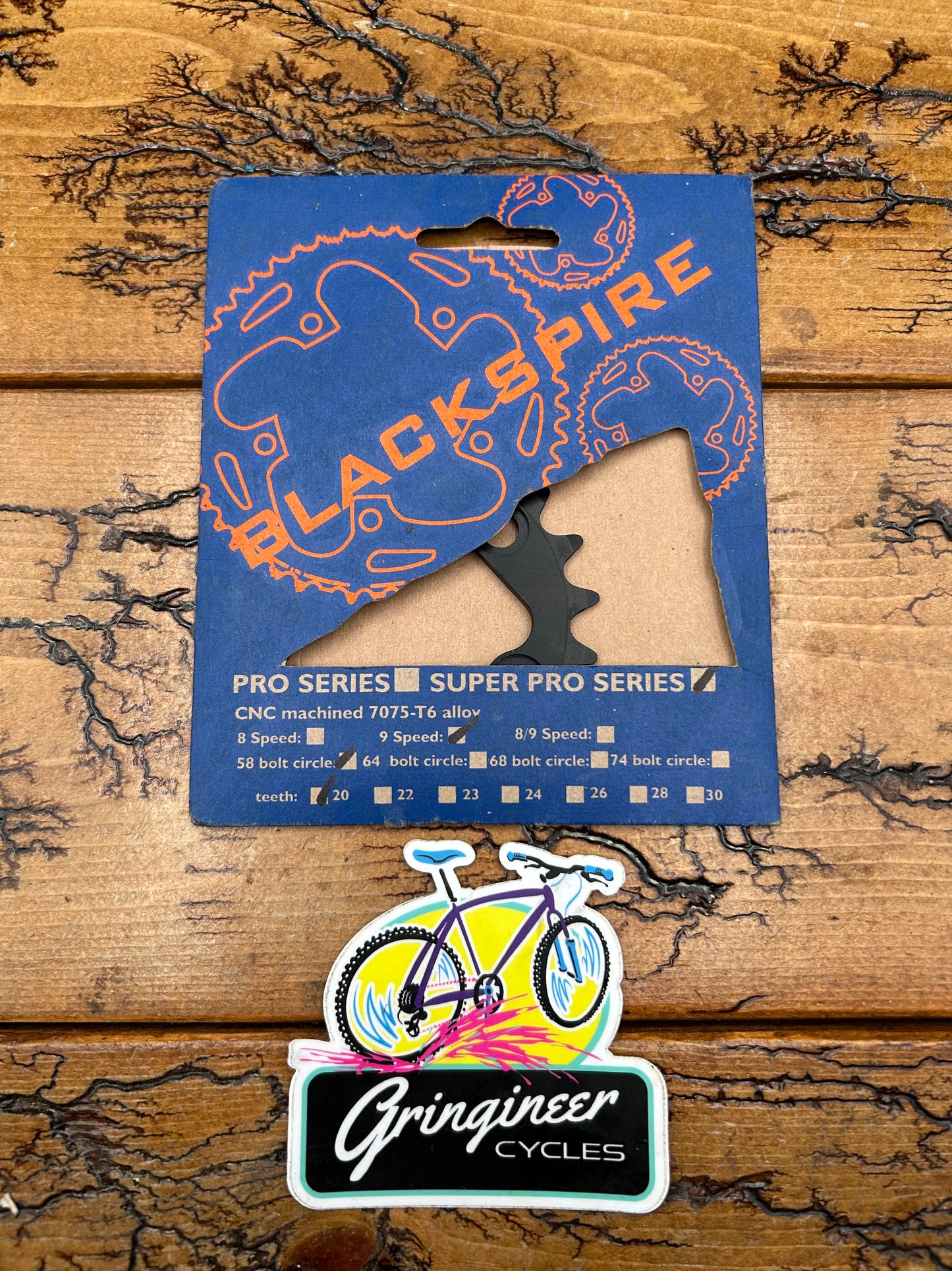 Blackspire Super Pro 20 Tooth 9 Speed 58 BCD 5 Bolt Chainring NOS
