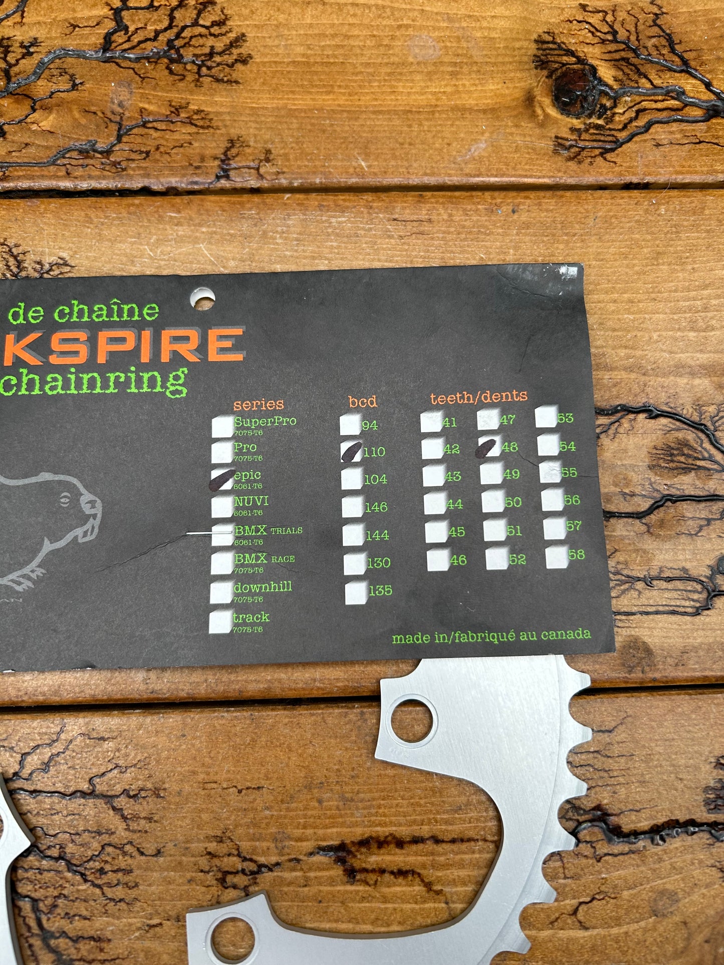Blackspire Epic 48 Tooth 110 BCD Chainring NOS