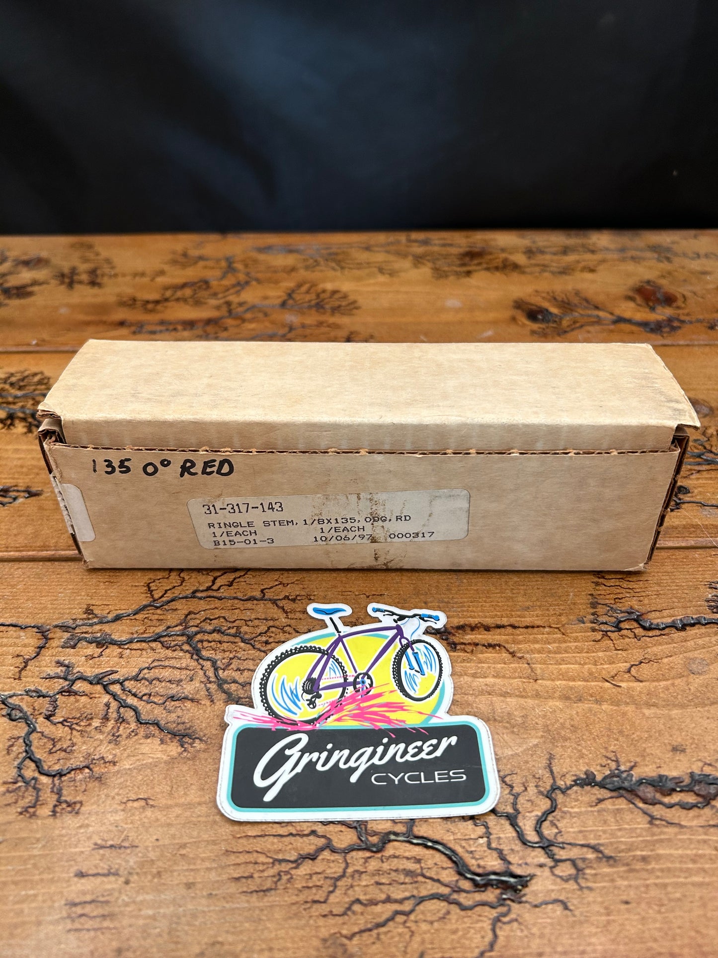 Ringle Zooka Red 135mm 0 Degree 1 1/8 Threadless Stem NOS