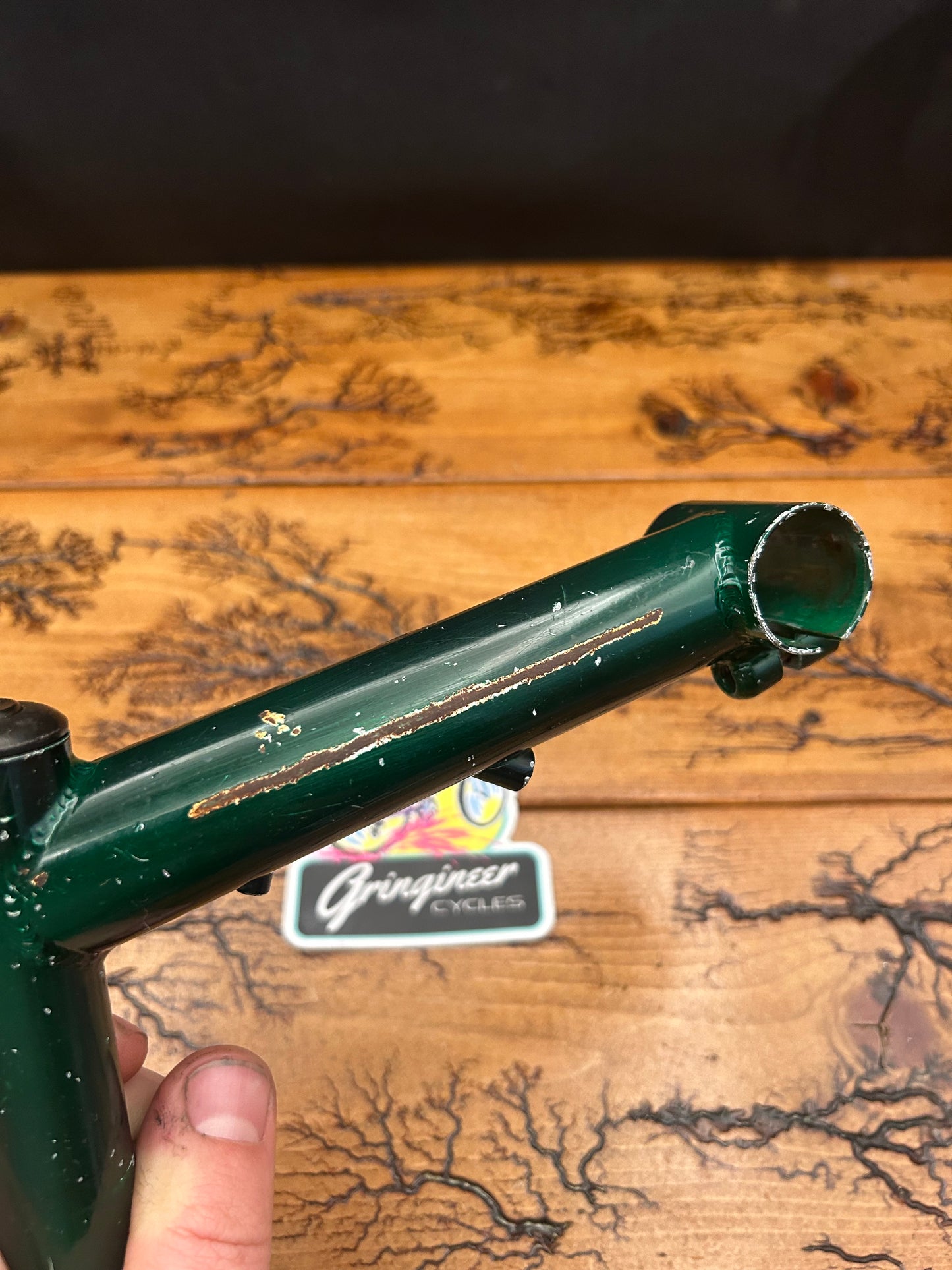 GT 145mm Dark Green 1 1/8 Inch Quill Stem