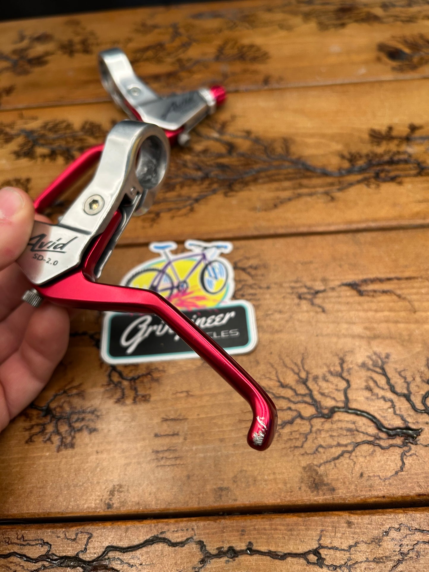Avid SD-2.0 Red And Silver Brake Levers