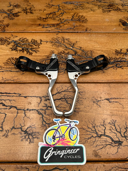 Precision Billet ProShift Black And Silver Brake Levers