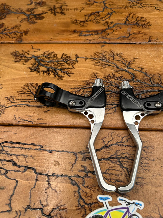 Precision Billet ProShift Black And Silver Brake Levers
