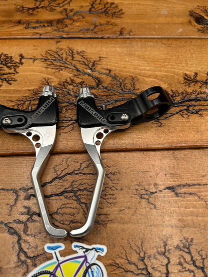 Precision Billet ProShift Black And Silver Brake Levers