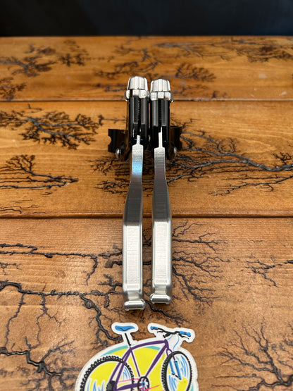 Precision Billet ProShift Black And Silver Brake Levers