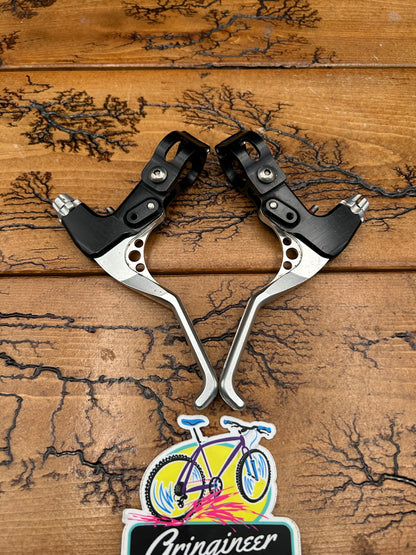 Precision Billet ProShift Black And Silver Brake Levers