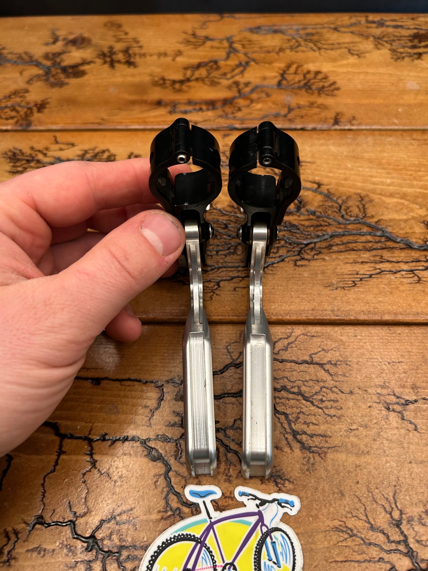 Precision Billet ProShift Black And Silver Brake Levers